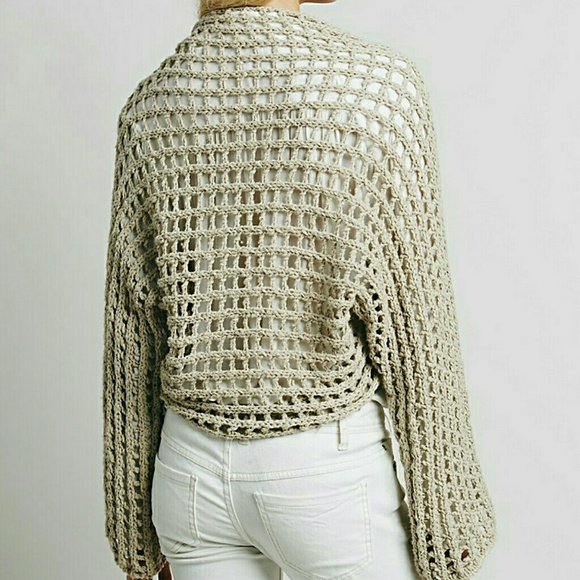 Free People Sweaters - Free People Crocheted Cardigan - Shrug